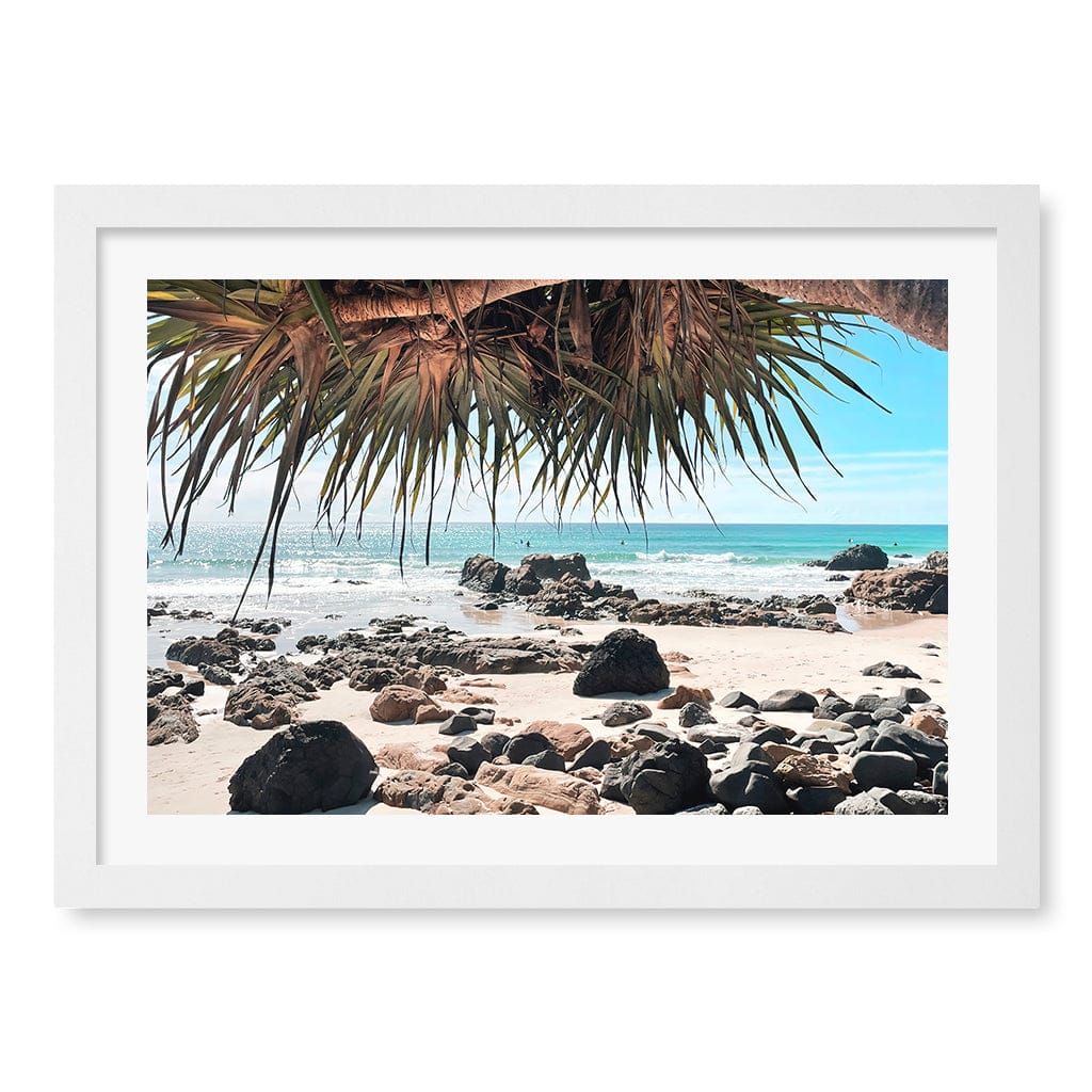 Kirra Surf Dreaming Wall Art Print A3 (29.7 x 42cm) / Matte White Frame / White Border from our Australian Made Framed Wall Art, Prints & Posters collection by Profile Products (Australia) Pty Ltd