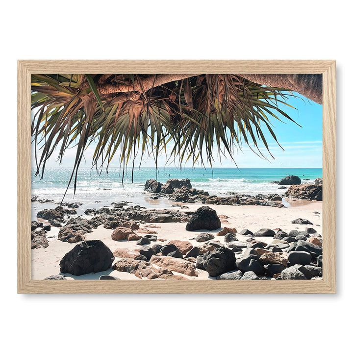 Kirra Surf Dreaming Wall Art Print A3 (29.7 x 42cm) / Natural Oak Frame / No Border from our Australian Made Framed Wall Art, Prints & Posters collection by Profile Products (Australia) Pty Ltd