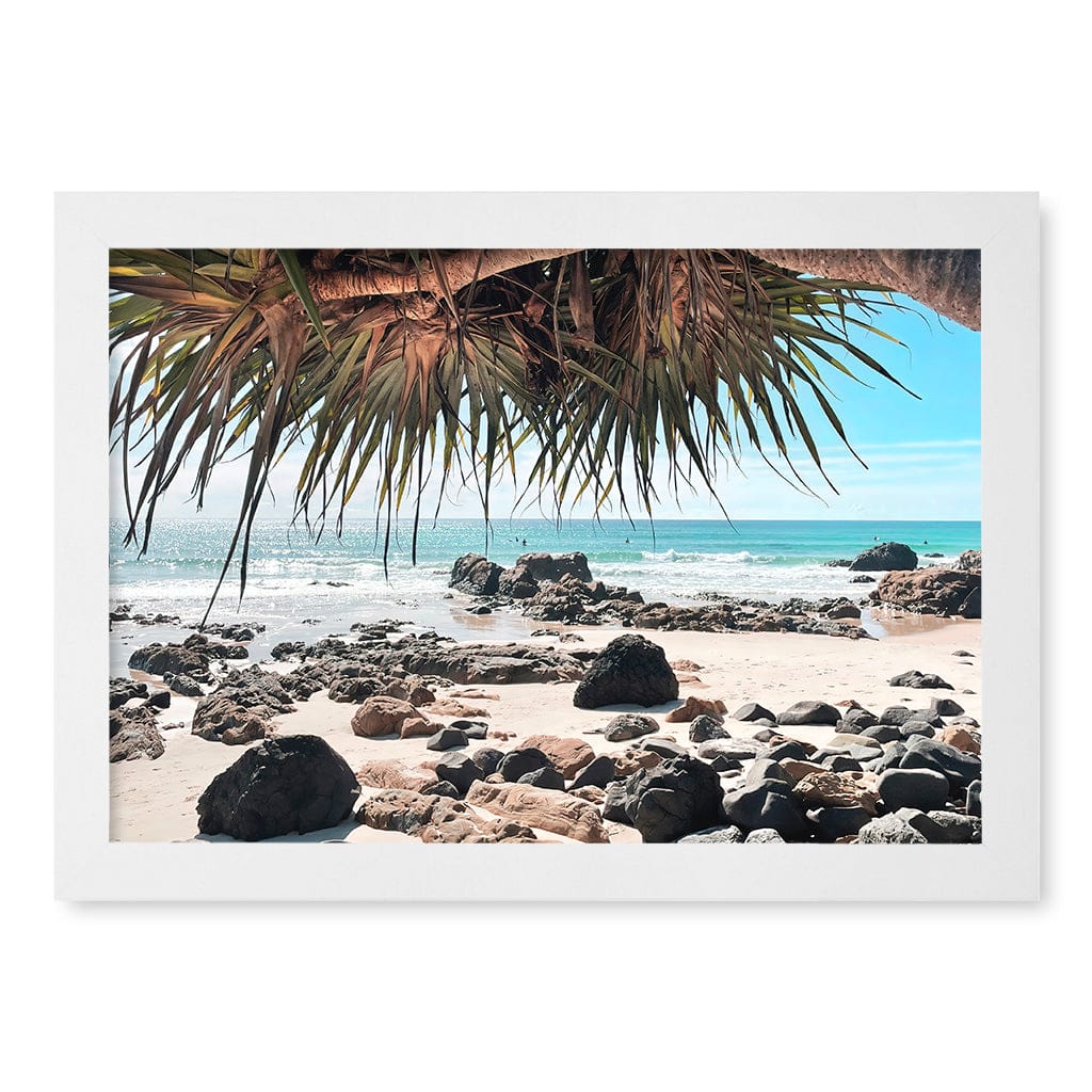 Kirra Surf Dreaming Wall Art Print A4 (21 x 29.7cm) / Matte White Frame / No Border from our Australian Made Framed Wall Art, Prints & Posters collection by Profile Products (Australia) Pty Ltd
