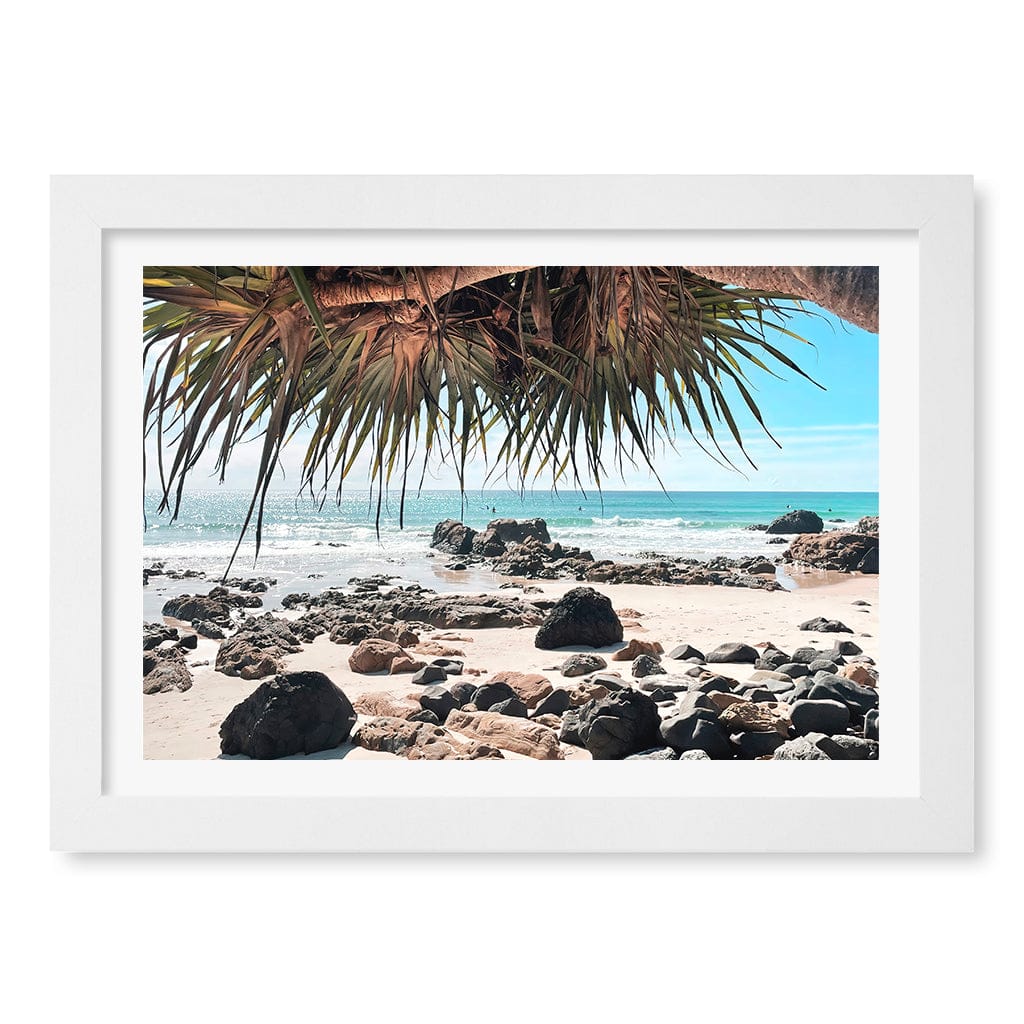 Kirra Surf Dreaming Wall Art Print A4 (21 x 29.7cm) / Matte White Frame / White Border from our Australian Made Framed Wall Art, Prints & Posters collection by Profile Products (Australia) Pty Ltd
