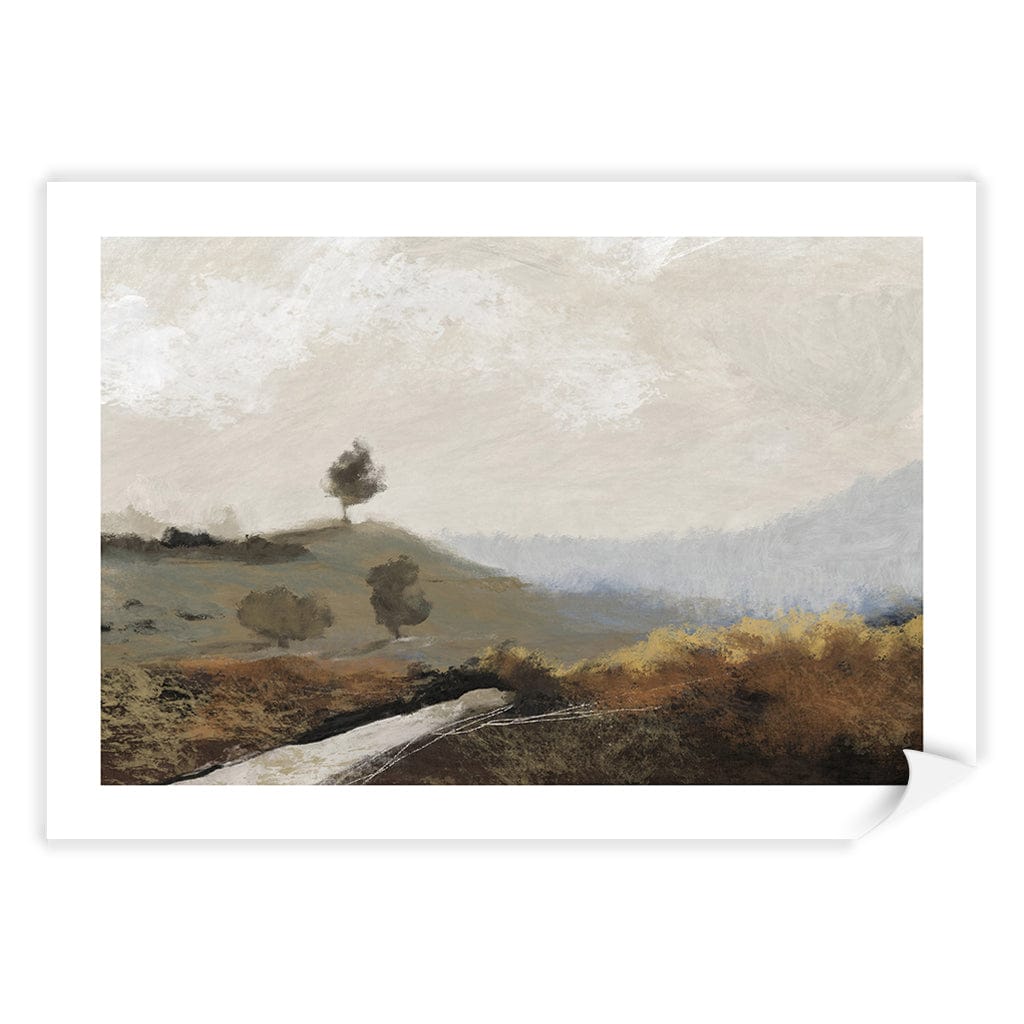 La Collina Abstract Wall Art Print by Dan Hobday A4 (21 x 29.7cm) / Print Only / White Border from our Australian Made Framed Wall Art, Prints &amp; Posters collection by Profile Australia