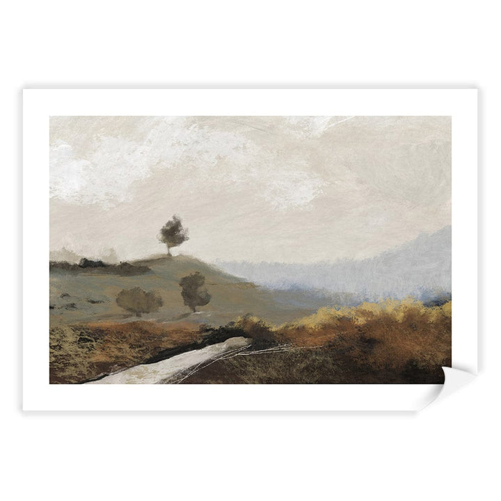 La Collina Abstract Wall Art Print by Dan Hobday A4 (21 x 29.7cm) / Print Only / White Border from our Australian Made Framed Wall Art, Prints & Posters collection by Profile Australia