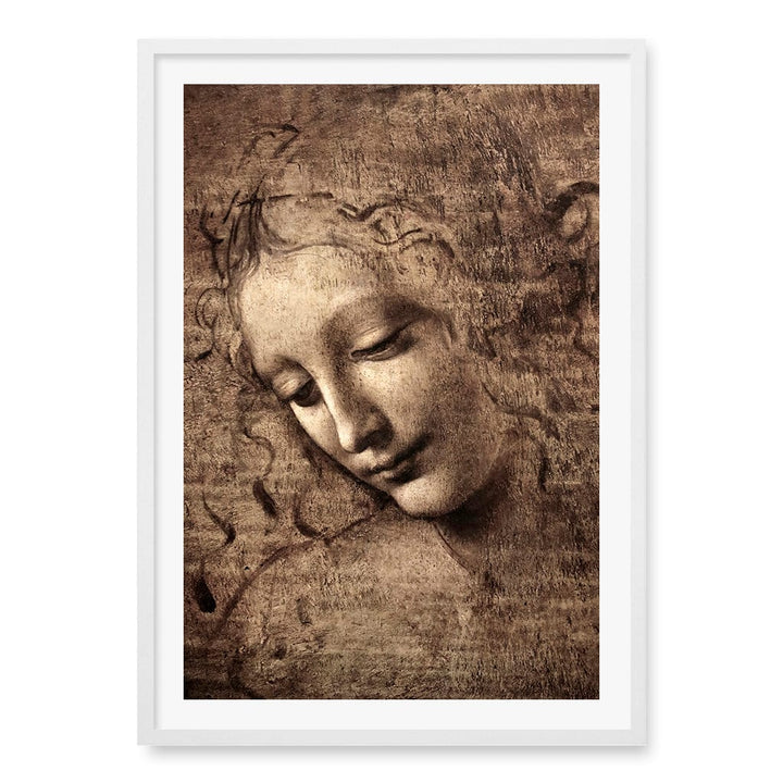 La Scapigliata Wall Art Print A1 (59.4 x 84.1cm) / Matte White Frame / White Border from our Australian Made Wall Art collection by Profile Australia