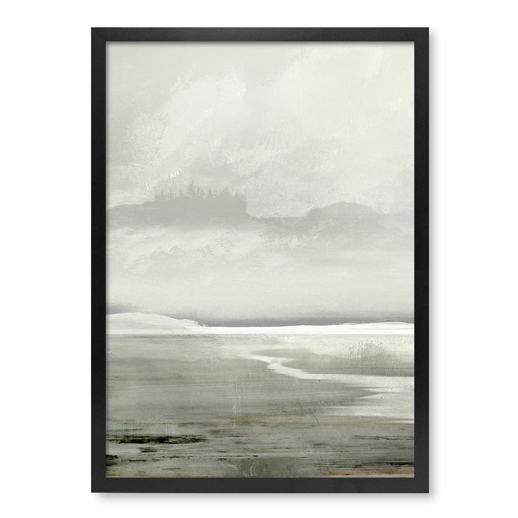 Lakes Abstract Wall Art Print by Dan Hobday A4 (21 x 29.7cm) / Matte Black Frame / No Border from our Australian Made Framed Wall Art, Prints & Posters collection by Profile Products (Australia) Pty Ltd