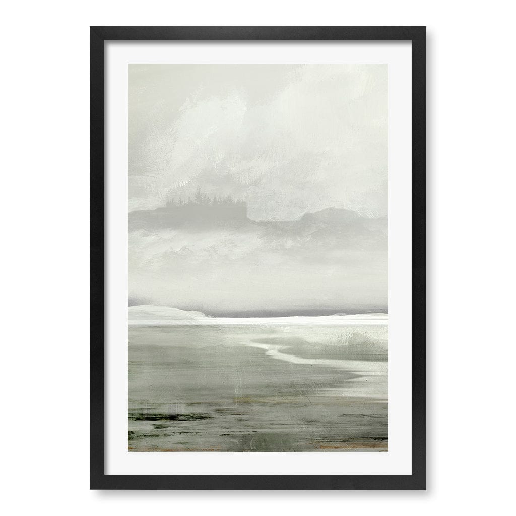 Lakes Abstract Wall Art Print by Dan Hobday A4 (21 x 29.7cm) / Matte Black Frame / White Border from our Australian Made Framed Wall Art, Prints & Posters collection by Profile Products (Australia) Pty Ltd