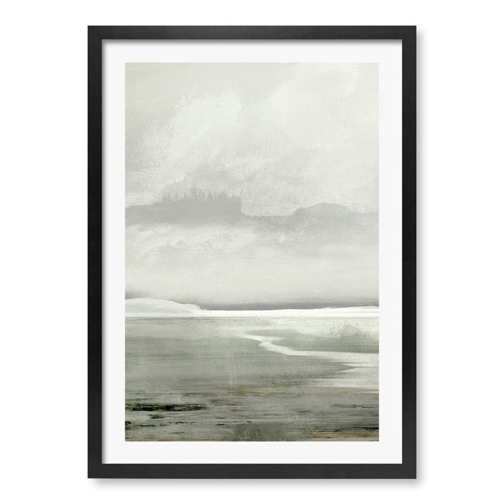 Lakes Abstract Wall Art Print by Dan Hobday A4 (21 x 29.7cm) / Matte Black Frame / White Border from our Australian Made Framed Wall Art, Prints & Posters collection by Profile Products (Australia) Pty Ltd