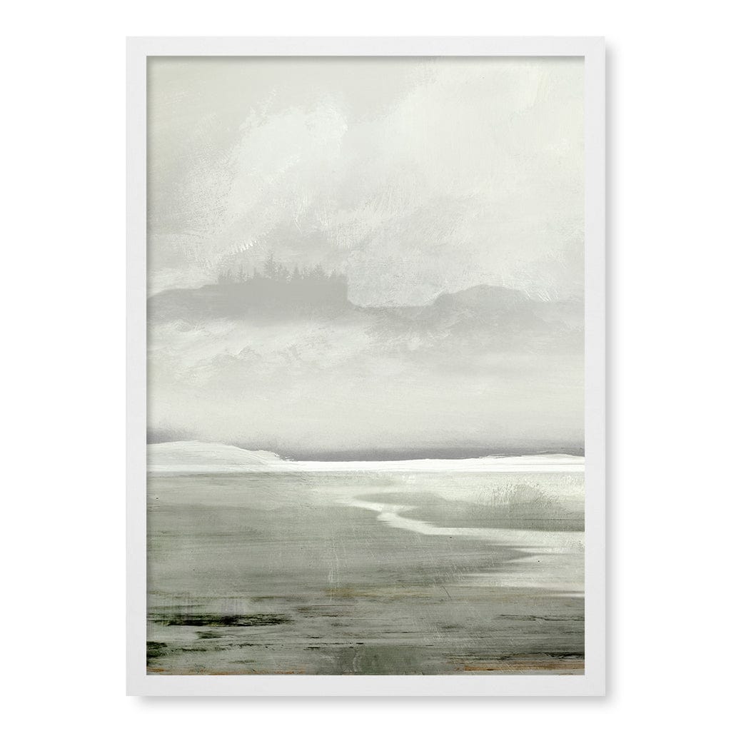 Lakes Abstract Wall Art Print by Dan Hobday A4 (21 x 29.7cm) / Matte White Frame / No Border from our Australian Made Framed Wall Art, Prints & Posters collection by Profile Products (Australia) Pty Ltd