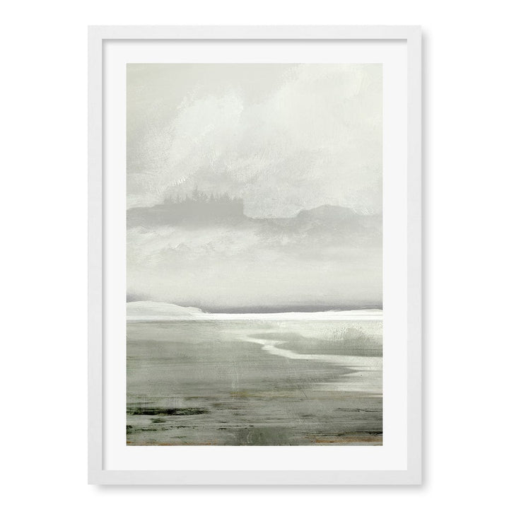 Lakes Abstract Wall Art Print by Dan Hobday A4 (21 x 29.7cm) / Matte White Frame / White Border from our Australian Made Framed Wall Art, Prints & Posters collection by Profile Products (Australia) Pty Ltd