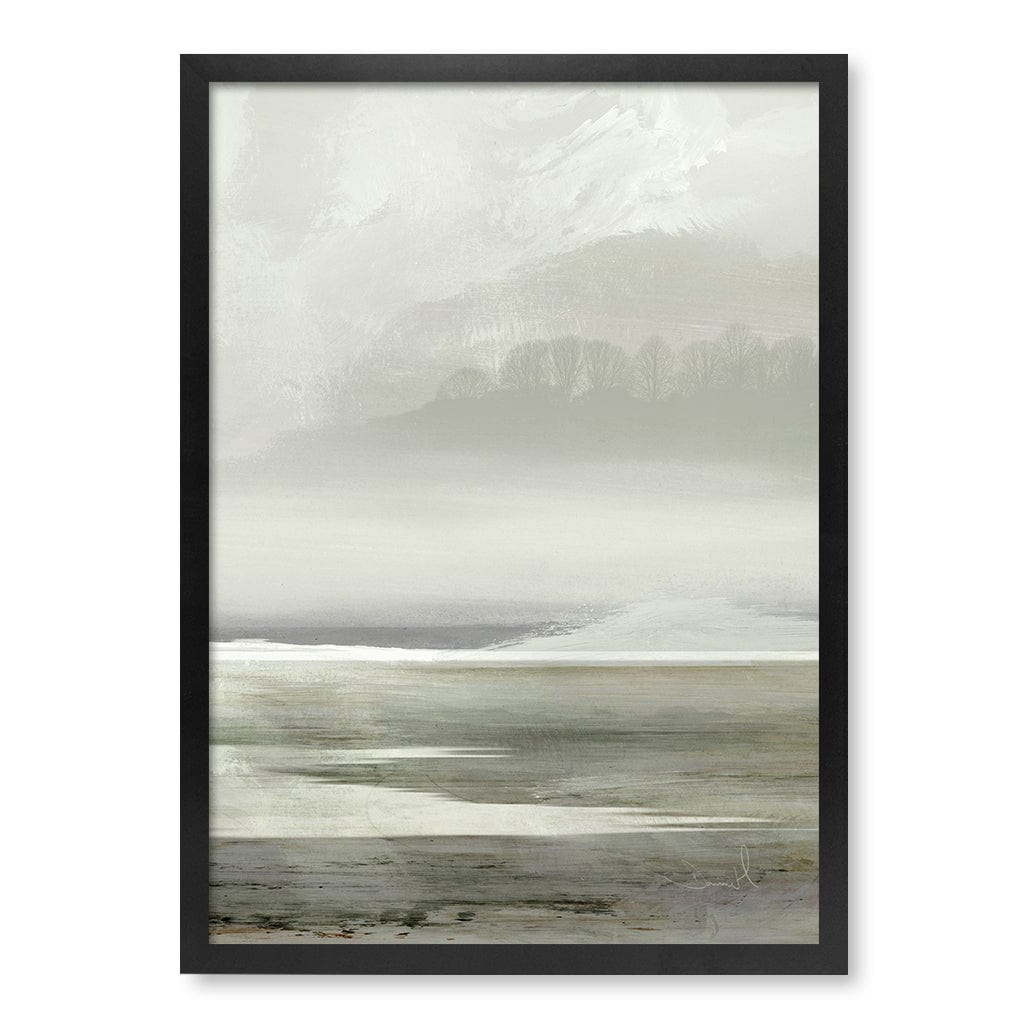Lakes No2 Abstract Wall Art Print by Dan Hobday A4 (21 x 29.7cm) / Matte Black Frame / No Border from our Australian Made Framed Wall Art, Prints & Posters collection by Profile Products (Australia) Pty Ltd