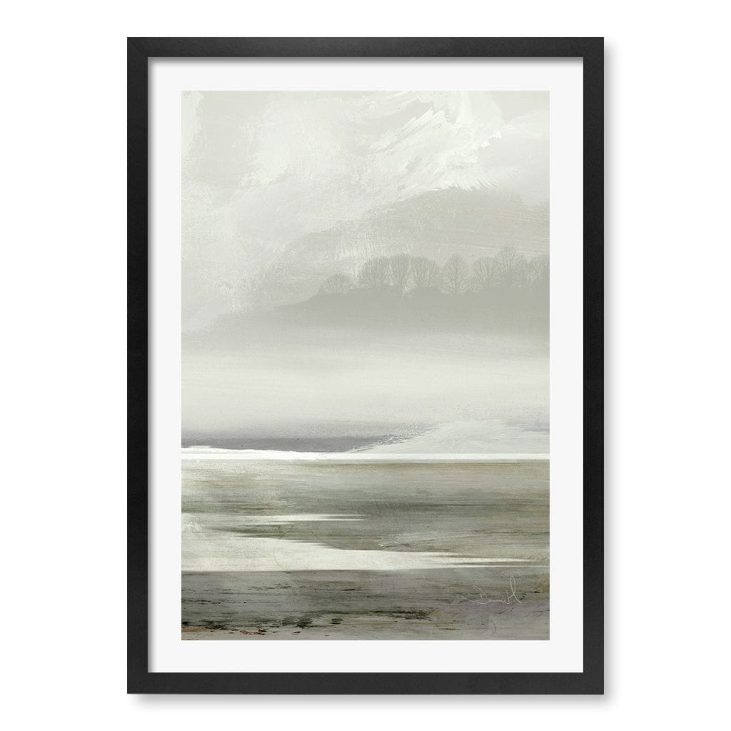 Lakes No2 Abstract Wall Art Print by Dan Hobday A4 (21 x 29.7cm) / Matte Black Frame / White Border from our Australian Made Framed Wall Art, Prints & Posters collection by Profile Products (Australia) Pty Ltd