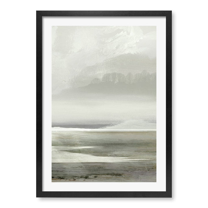 Lakes No2 Abstract Wall Art Print by Dan Hobday A4 (21 x 29.7cm) / Matte Black Frame / White Border from our Australian Made Framed Wall Art, Prints & Posters collection by Profile Products (Australia) Pty Ltd