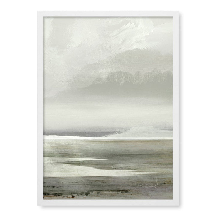 Lakes No2 Abstract Wall Art Print by Dan Hobday A4 (21 x 29.7cm) / Matte White Frame / No Border from our Australian Made Framed Wall Art, Prints & Posters collection by Profile Products (Australia) Pty Ltd