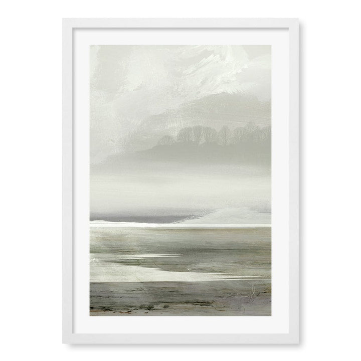 Lakes No2 Abstract Wall Art Print by Dan Hobday A4 (21 x 29.7cm) / Matte White Frame / White Border from our Australian Made Framed Wall Art, Prints & Posters collection by Profile Products (Australia) Pty Ltd