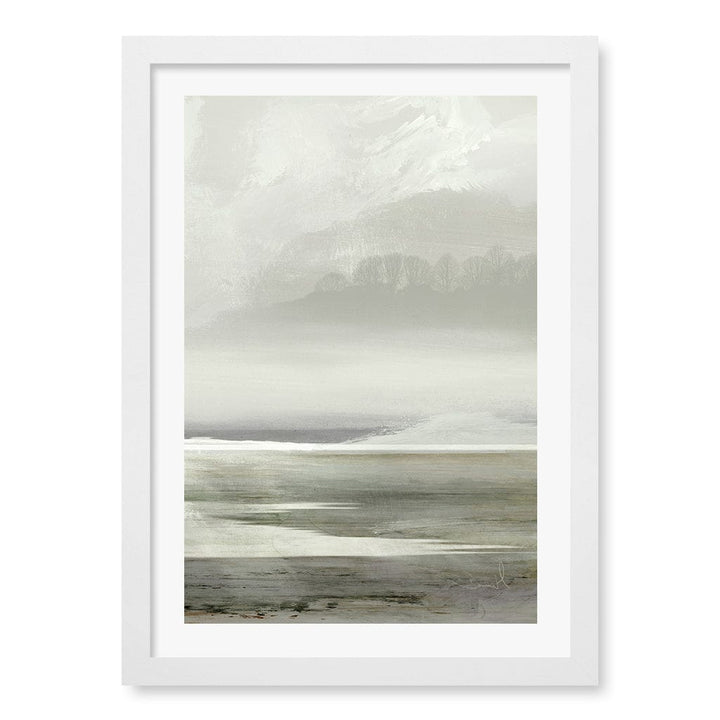 Lakes No2 Wall Art Print A3 (29.7 x 42cm) / Matte White Frame / White Border from our Australian Made Wall Art collection by Profile Australia
