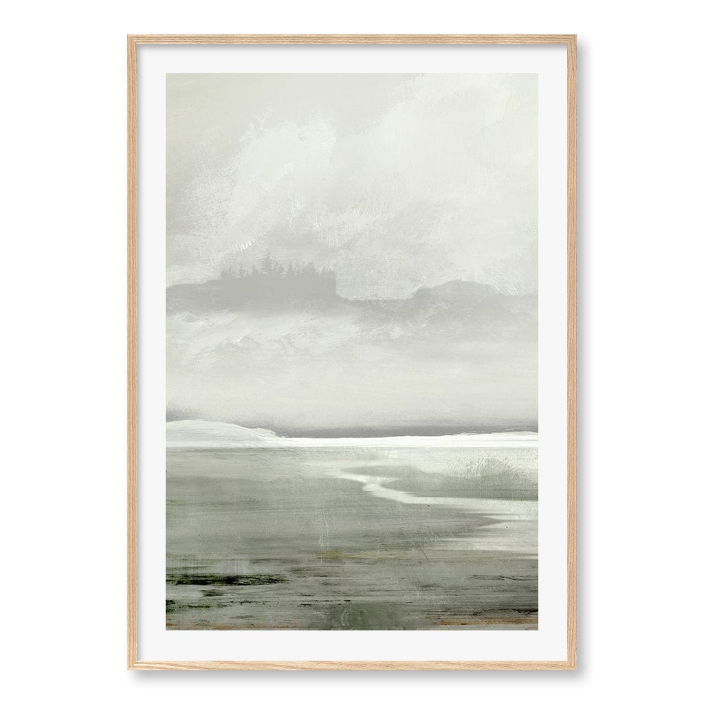 Lakes Wall Art Print A0 (84.1 x 118.9cm) / Natural Oak Frame / White Border from our Australian Made Wall Art collection by Profile Australia