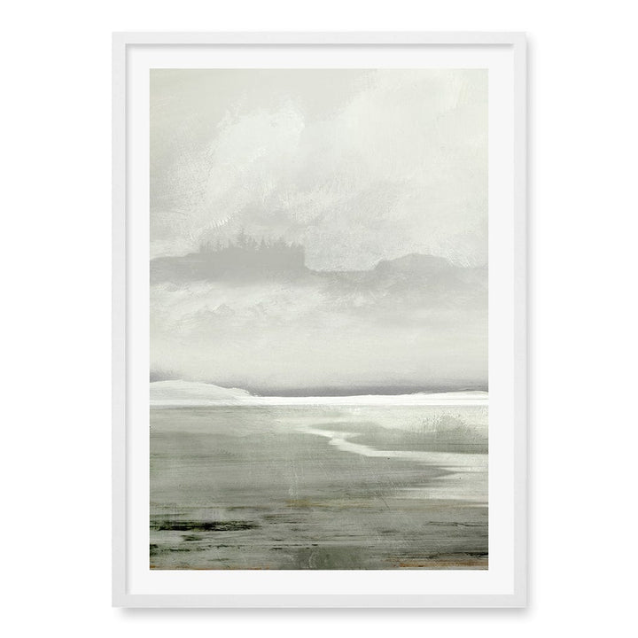 Lakes Wall Art Print A1 (59.4 x 84.1cm) / Matte White Frame / White Border from our Australian Made Wall Art collection by Profile Australia