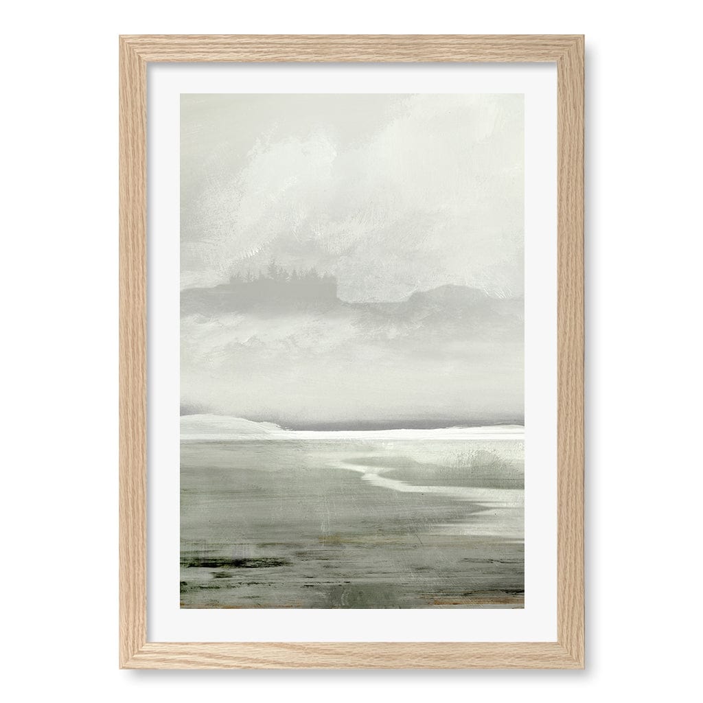 Lakes Wall Art Print A3 (29.7 x 42cm) / Natural Oak Frame / White Border from our Australian Made Wall Art collection by Profile Australia