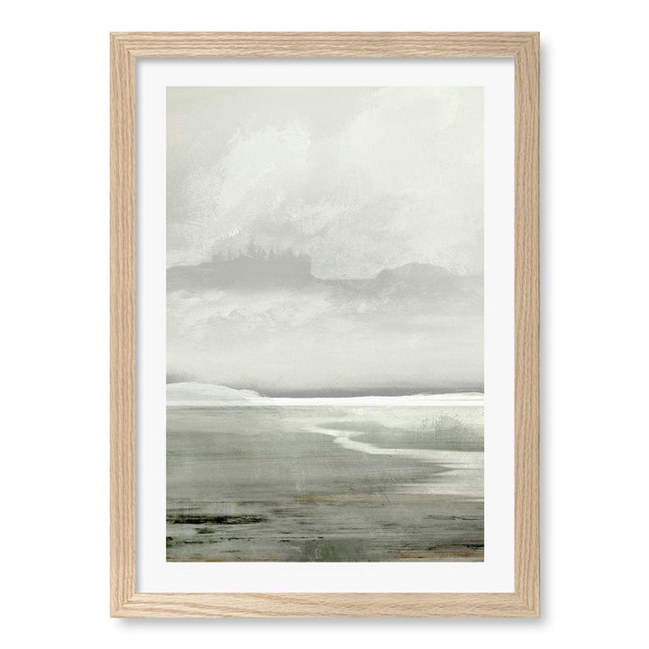 Lakes Wall Art Print A3 (29.7 x 42cm) / Natural Oak Frame / White Border from our Australian Made Wall Art collection by Profile Australia