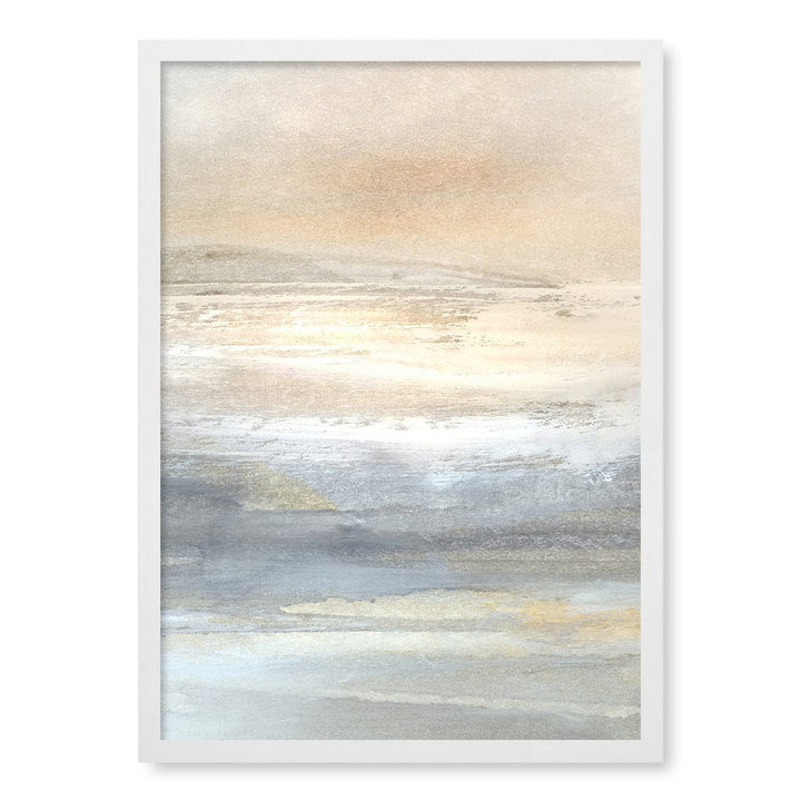 Land 2 Abstract Wall Art Print by Dan Hobday A4 (21 x 29.7cm) / Matte White Frame / No Border from our Australian Made Framed Wall Art, Prints & Posters collection by Profile Products (Australia) Pty Ltd