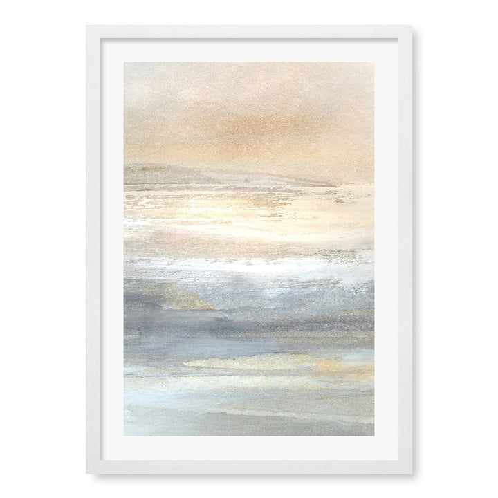 Land 2 Abstract Wall Art Print by Dan Hobday A4 (21 x 29.7cm) / Matte White Frame / White Border from our Australian Made Framed Wall Art, Prints & Posters collection by Profile Products (Australia) Pty Ltd