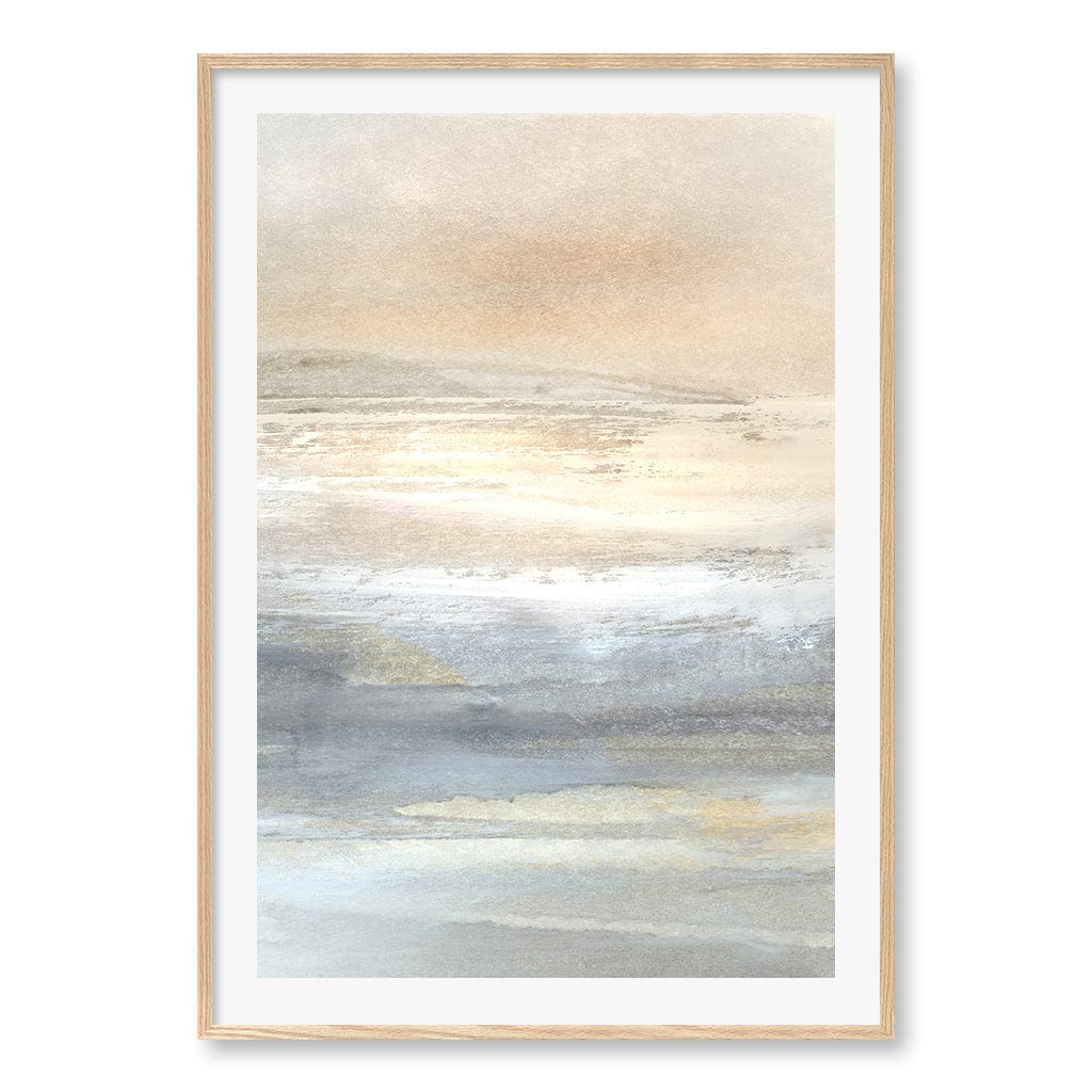 Land 2 Wall Art Print A0 (84.1 x 118.9cm) / Natural Oak Frame / White Border from our Australian Made Wall Art collection by Profile Australia