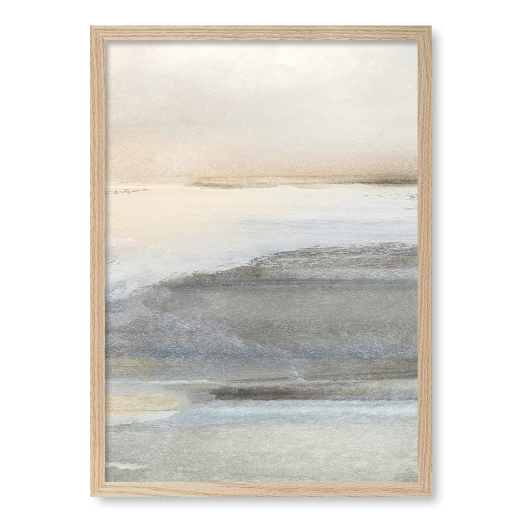 Land 3 Abstract Wall Art Print by Dan Hobday A4 (21 x 29.7cm) / Natural Oak Frame / No Border from our Australian Made Framed Wall Art, Prints & Posters collection by Profile Products (Australia) Pty Ltd