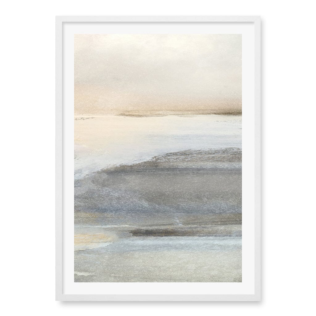 Land 3 Wall Art Print A1 (59.4 x 84.1cm) / Matte White Frame / White Border from our Australian Made Wall Art collection by Profile Australia