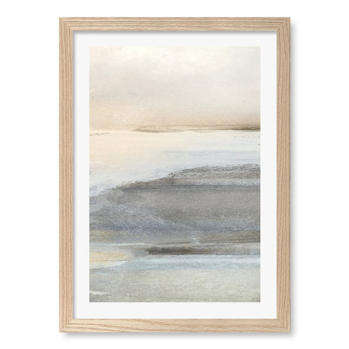 Land 3 Wall Art Print A3 (29.7 x 42cm) / Natural Oak Frame / White Border from our Australian Made Wall Art collection by Profile Australia
