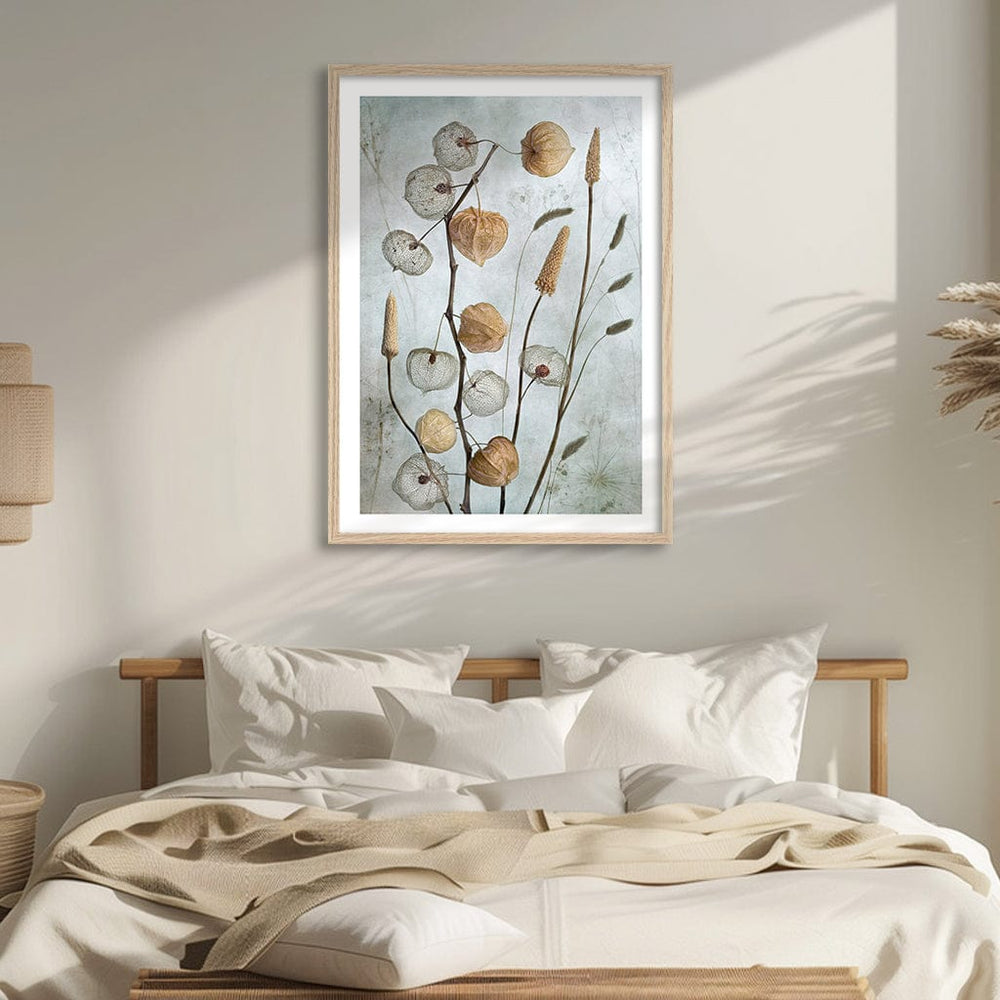 Lanterns Floral Wall Art Print by Mandy Disher from our Australian Made Framed Wall Art, Prints & Posters collection by Profile Australia