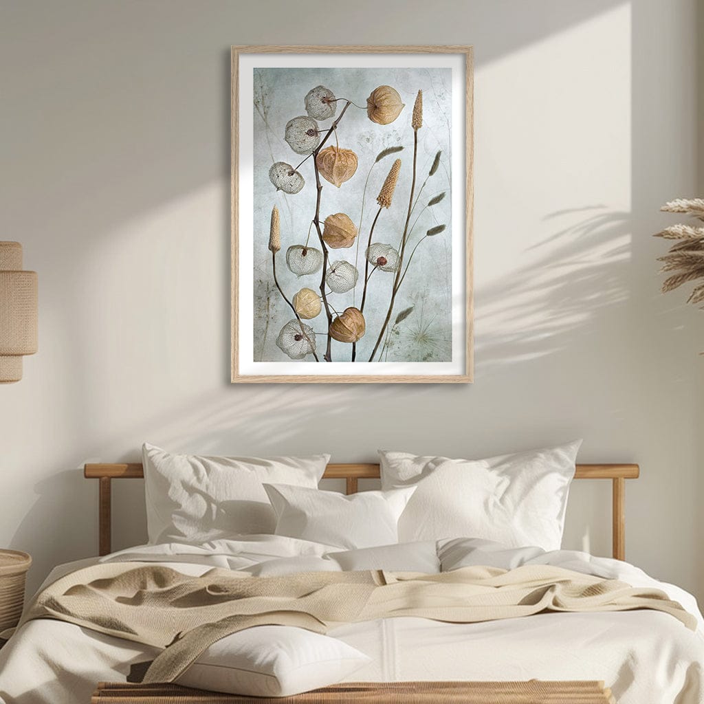 Lanterns Floral Wall Art Print by Mandy Disher from our Australian Made Framed Wall Art, Prints &amp; Posters collection by Profile Australia