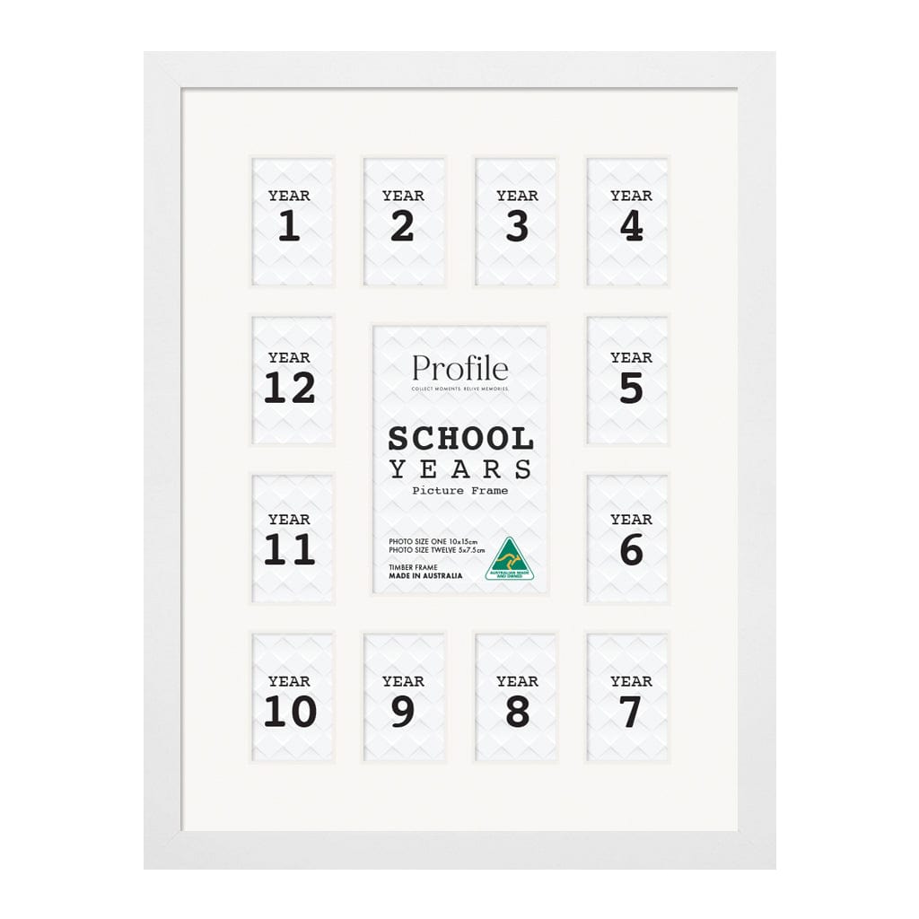 Years Frame School Years Collage Photo Frame | Australian Made | Timber – Profile ...