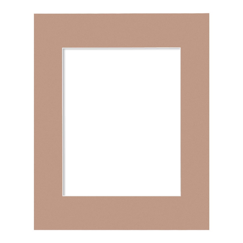 Latte Brown Acid-Free Mat Board 16x20in (40.6x50.8cm) to suit 11x14in (28x35cm) image from our Custom Cut Mat Boards collection by Profile Products Australia