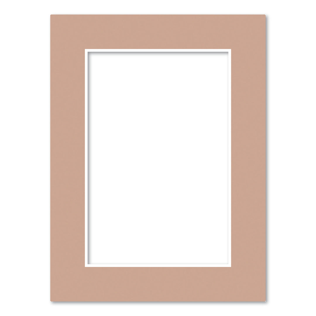 Latte Brown Acid-Free Mat Board 6x8in (15.2x20.3cm) to suit 4x6in (10x15cm) image from our Mat Boards collection by Profile Products (Australia) Pty Ltd