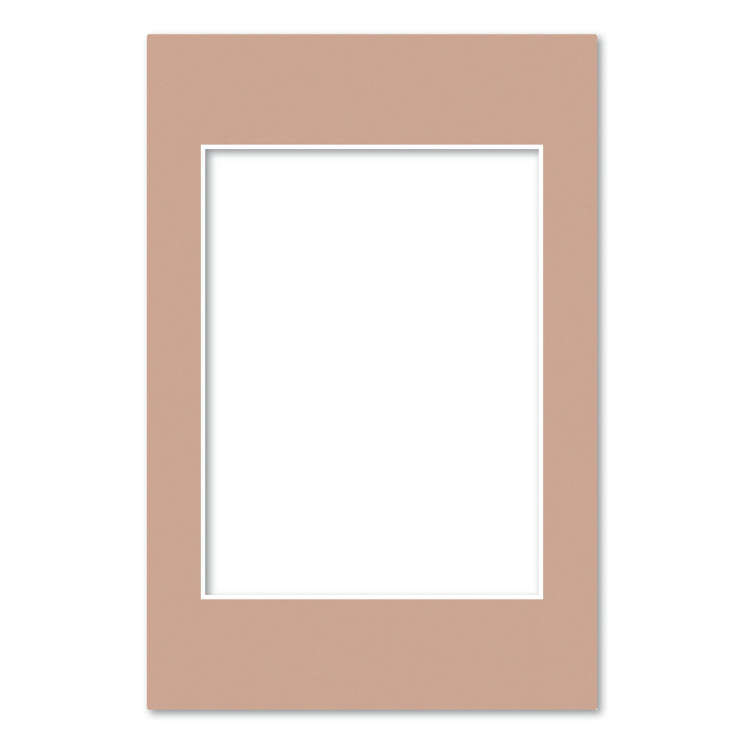 Latte Brown Acid-Free Mat Board 8x12in (20.3x30.5cm) to suit 6x8in (15x20cm) image from our Mat Boards collection by Profile Products (Australia) Pty Ltd