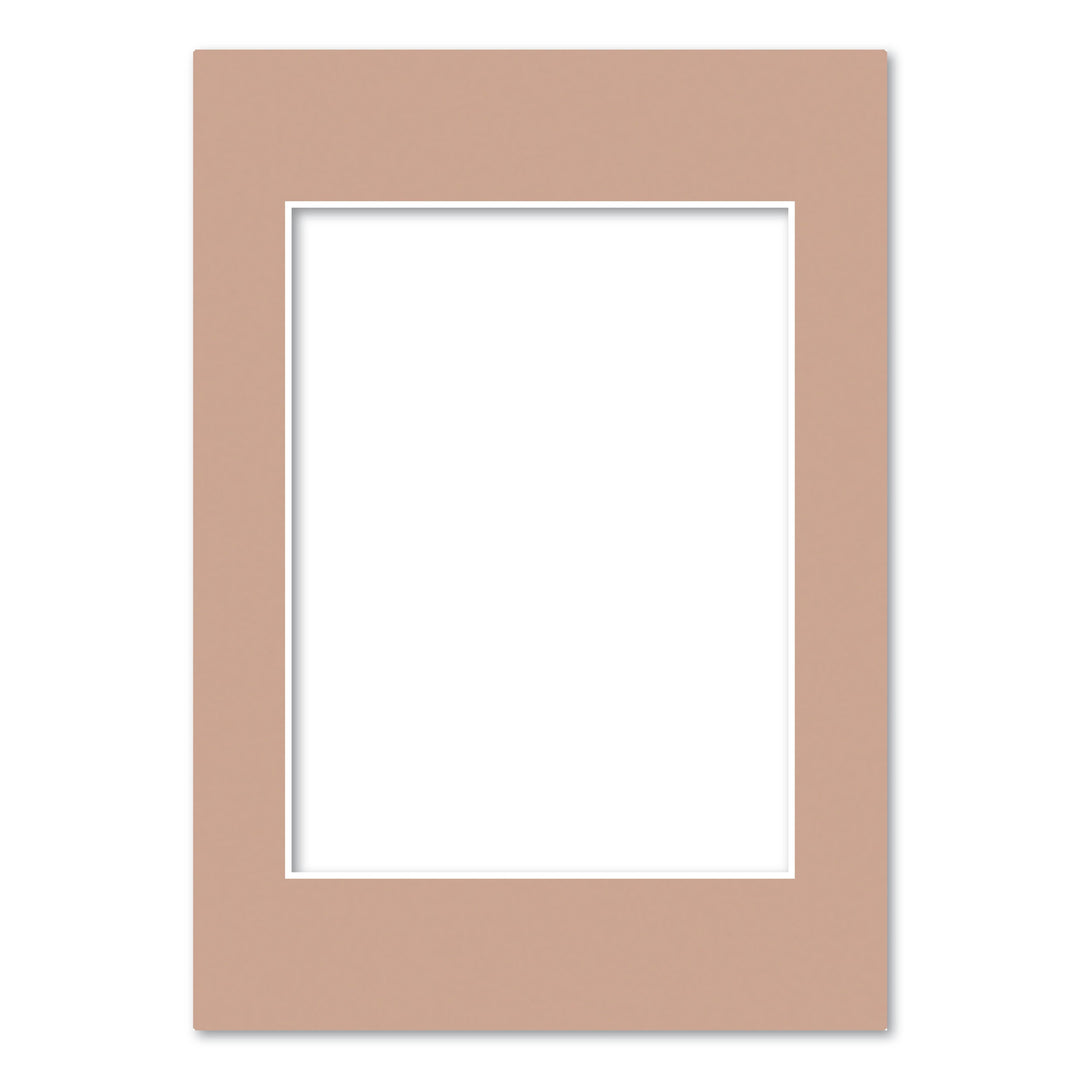 Latte Brown Acid-Free Mat Board A4 (21x29.7cm) to suit 6x8in (15x20cm) image from our Mat Boards collection by Profile Products (Australia) Pty Ltd