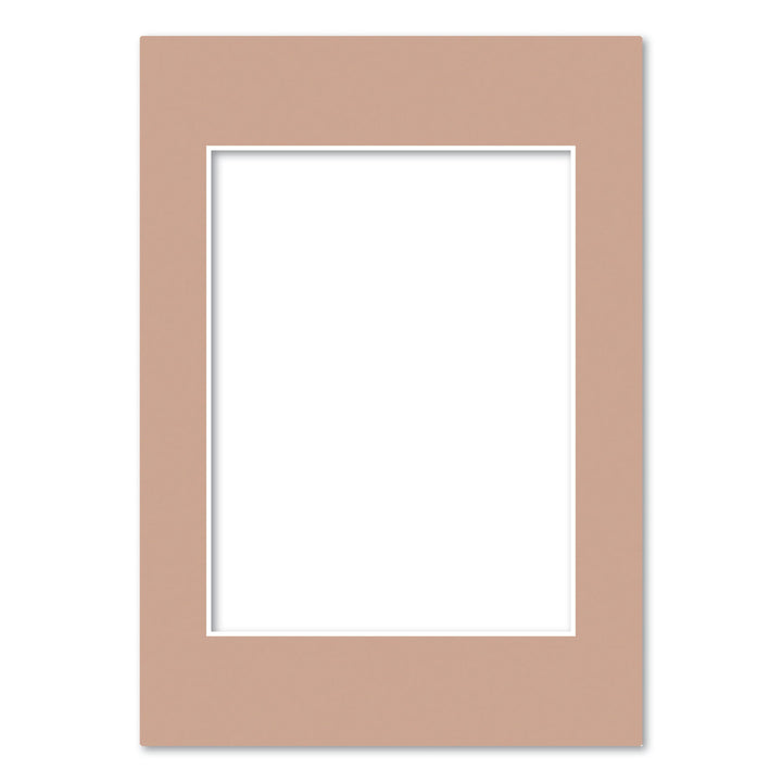 Latte Brown Acid-Free Mat Board A4 (21x29.7cm) to suit 6x8in (15x20cm) image from our Mat Boards collection by Profile Products (Australia) Pty Ltd