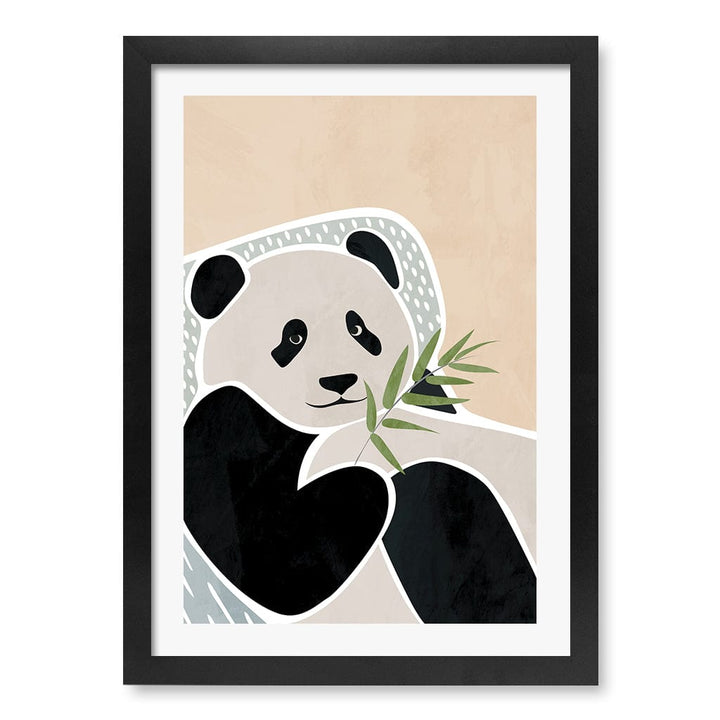 Lazy Panda Nursery Wall Art Print A3 (29.7 x 42cm) / Matte Black Frame / White Border from our Australian Made Framed Wall Art, Prints & Posters collection by Profile Products (Australia) Pty Ltd