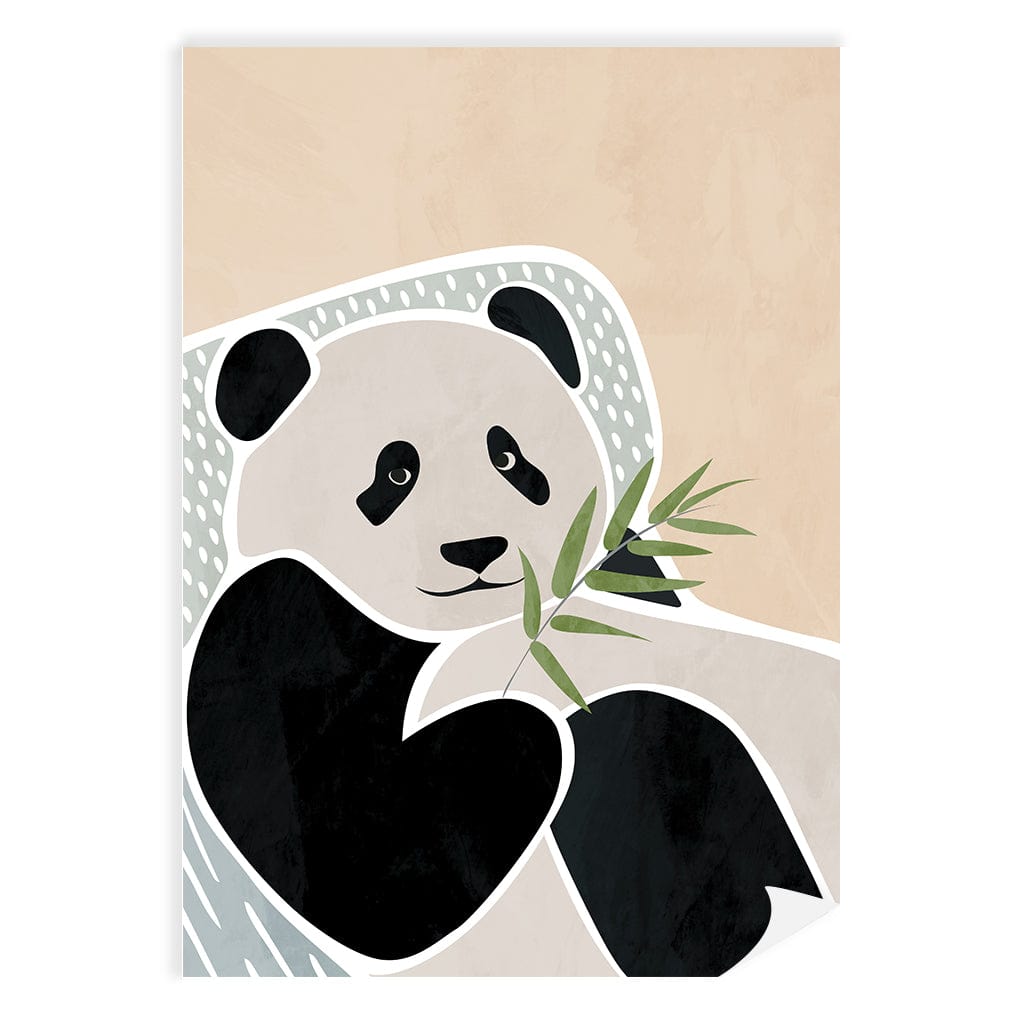 Lazy Panda Nursery Wall Art Print A4 (21 x 29.7cm) / Print Only / No Border from our Australian Made Framed Wall Art, Prints & Posters collection by Profile Products (Australia) Pty Ltd