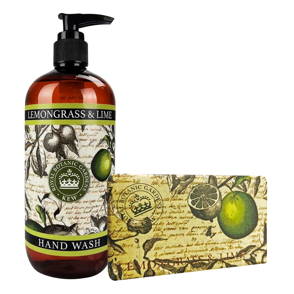 Lemongrass & Lime Hand Wash & Soap Bar Bundle - Royal Kew Gardens from our Body & Bath collection by The English Soap Company