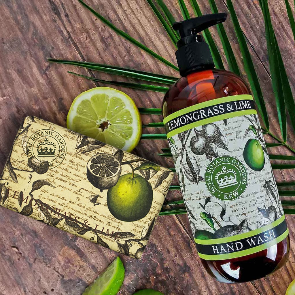 Lemongrass & Lime Hand Wash & Soap Bar Bundle - Royal Kew Gardens from our Body & Bath collection by The English Soap Company