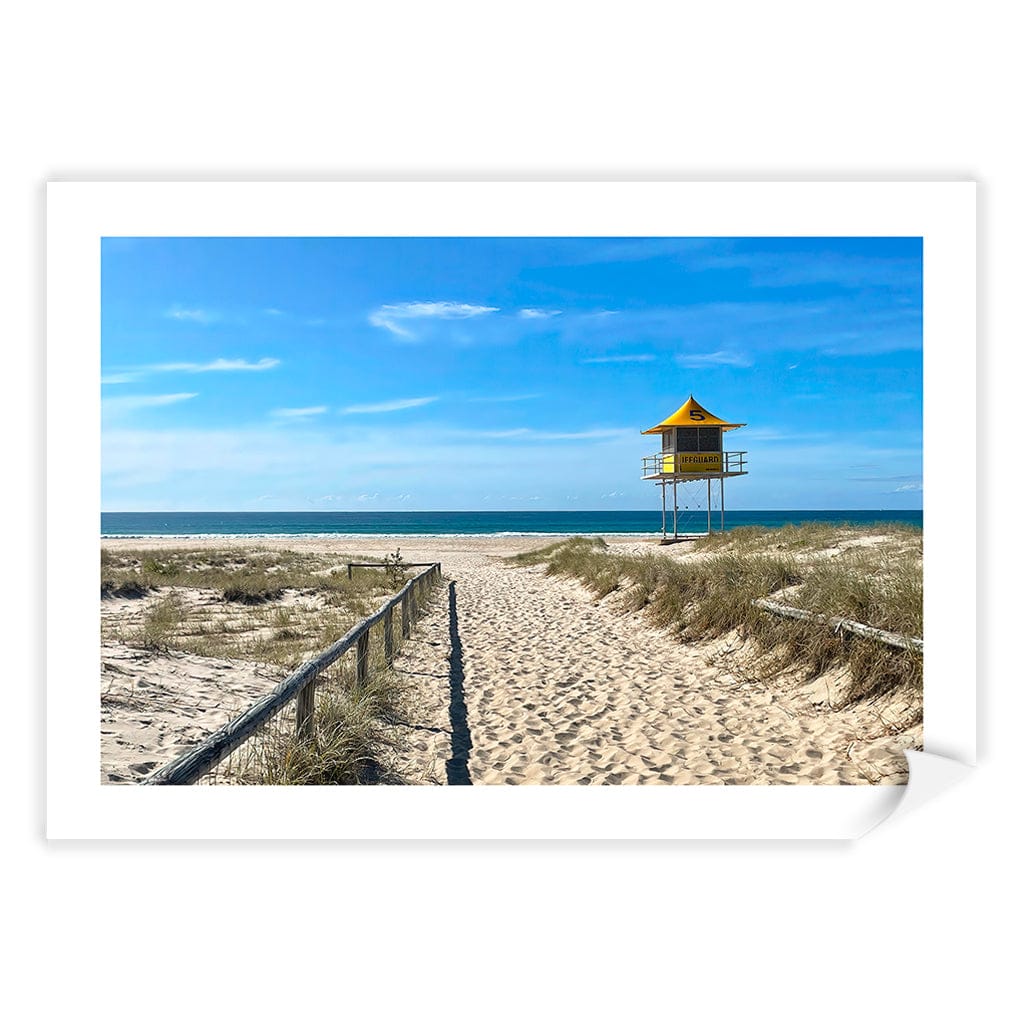 Lifeguard Tower 1 Wall Art Print A4 (21 x 29.7cm) / Print Only / White Border from our Australian Made Framed Wall Art, Prints & Posters collection by Profile Products (Australia) Pty Ltd