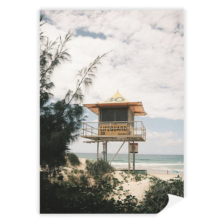 Lifeguard Tower 2 Wall Art Print A4 (21 x 29.7cm) / Print Only / No Border from our Australian Made Framed Wall Art, Prints & Posters collection by Profile Products (Australia) Pty Ltd