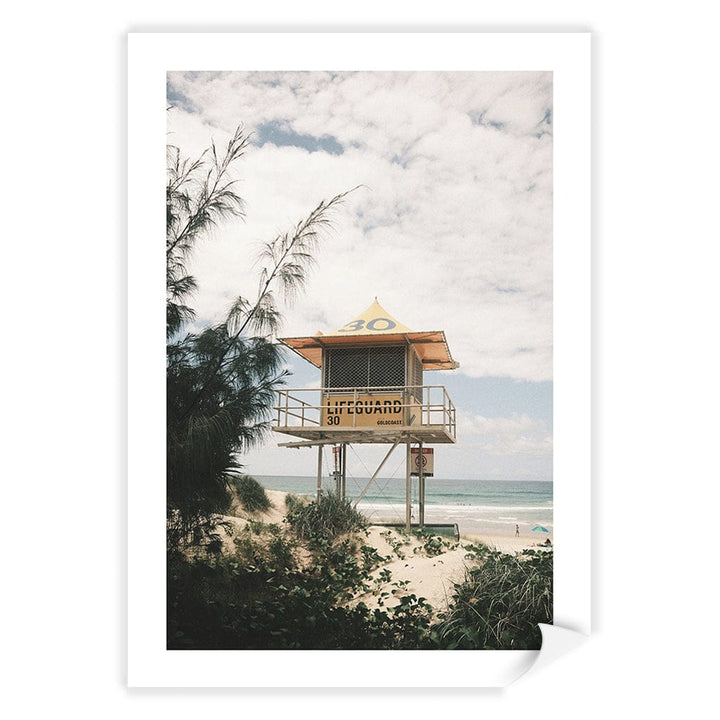 Lifeguard Tower 2 Wall Art Print A4 (21 x 29.7cm) / Print Only / White Border from our Australian Made Framed Wall Art, Prints & Posters collection by Profile Products (Australia) Pty Ltd