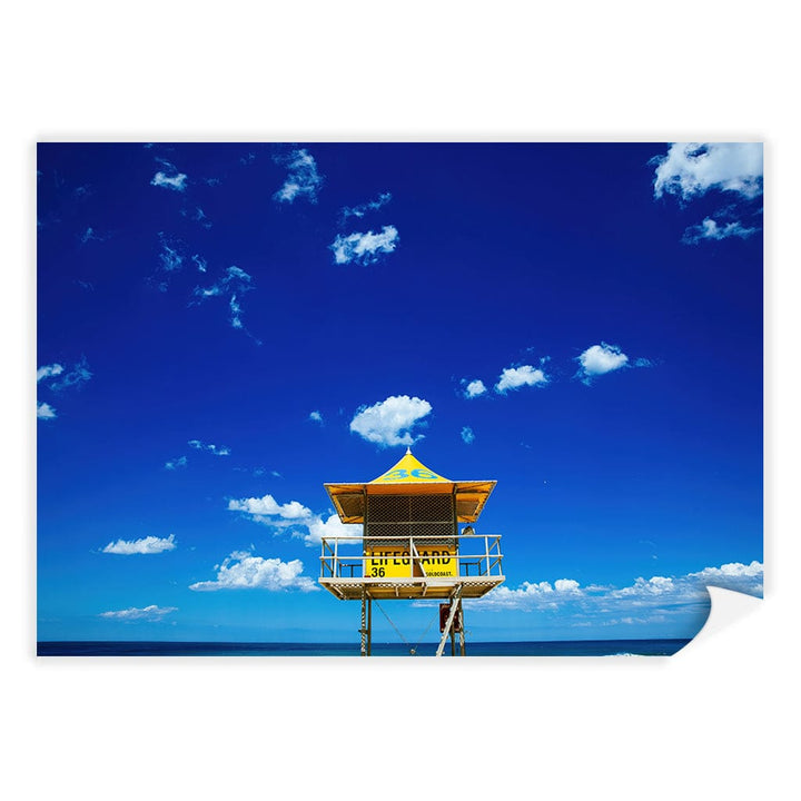 Lifeguard Tower 3 Wall Art Print A4 (21 x 29.7cm) / Print Only / No Border from our Australian Made Framed Wall Art, Prints & Posters collection by Profile Products (Australia) Pty Ltd