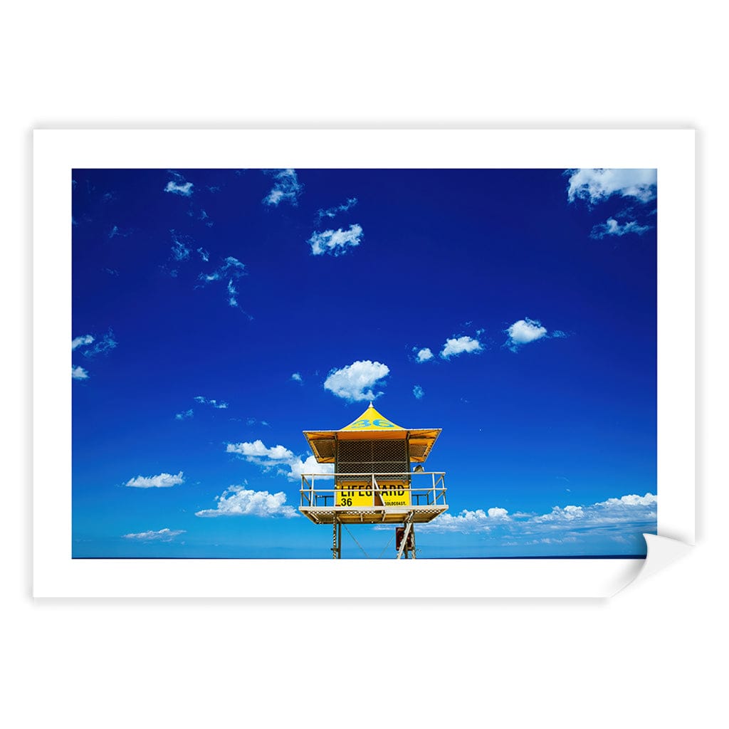 Lifeguard Tower 3 Wall Art Print A4 (21 x 29.7cm) / Print Only / White Border from our Australian Made Framed Wall Art, Prints & Posters collection by Profile Products (Australia) Pty Ltd