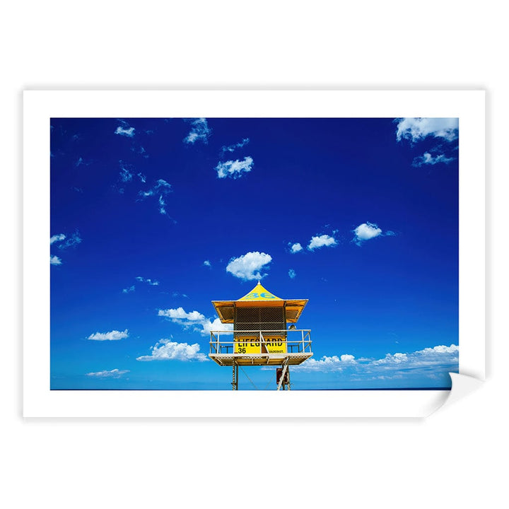 Lifeguard Tower 3 Wall Art Print A4 (21 x 29.7cm) / Print Only / White Border from our Australian Made Framed Wall Art, Prints & Posters collection by Profile Products (Australia) Pty Ltd