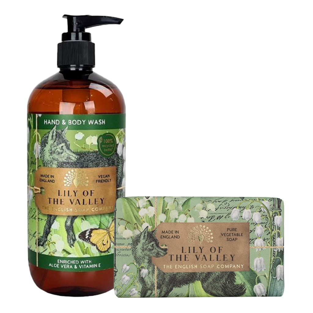 Lily of the Valley Body Wash & Soap Bar Bundle - The English Soap Company from our Body & Bath collection by The English Soap Company