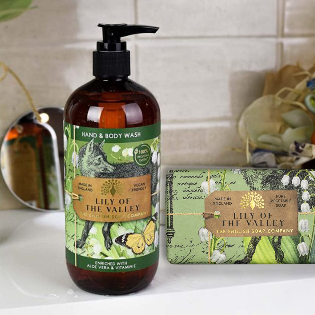 Lily of the Valley Body Wash & Soap Bar Bundle - The English Soap Company from our Body & Bath collection by The English Soap Company