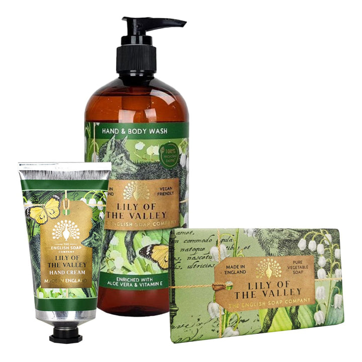 Lily of the Valley Hand Cream, Soap & Wash Bundle - The English Soap Company from our Body & Bath collection by The English Soap Company