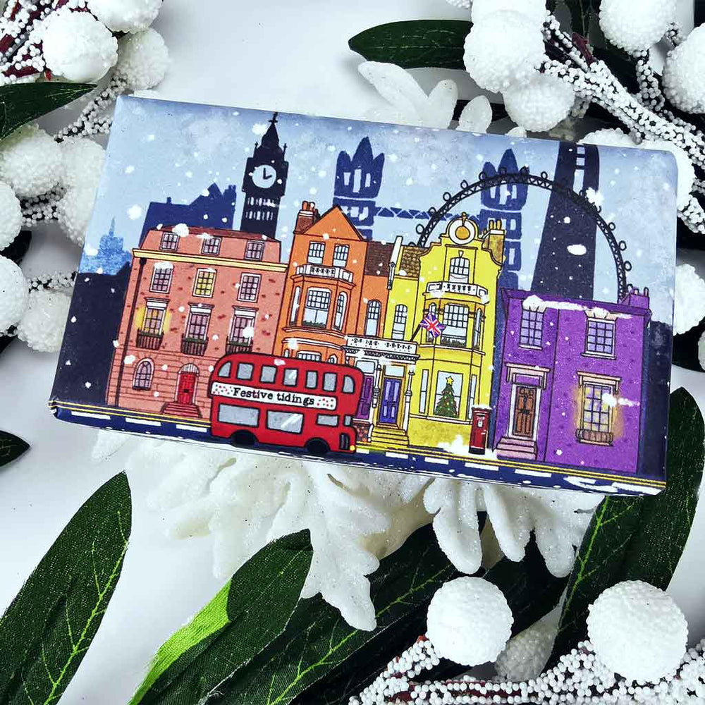 London in Winter Christmas Soap Bar from our Luxury Bar Soap collection by The English Soap Company